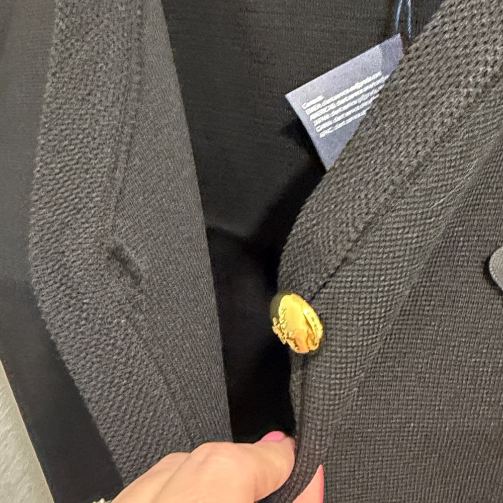 Prada Black Knit Vest with Gold Buttons NWT M/L - Picture 9 of 9